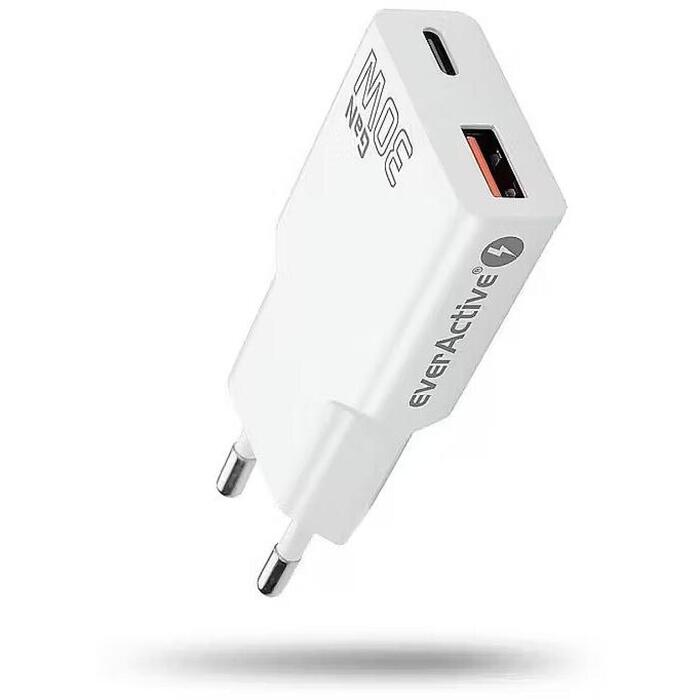 EverActive Lādētājs SC-380Q, 30W, 1xUSB, 1xUSB-C