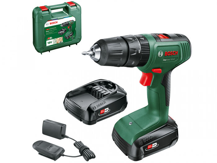 Аккумуляторная ударная дрель 18В (2x1,5Ач) EasyImpact 18V-40 06039D8102 BOSCH (06039D8102)