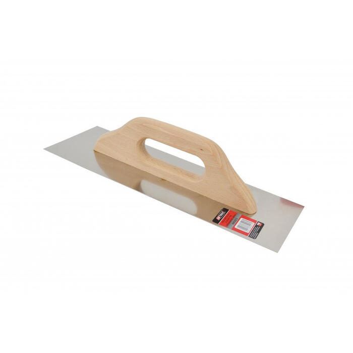 Nerūsējošā tērauda apmetuma lāpsta 480mm, koka