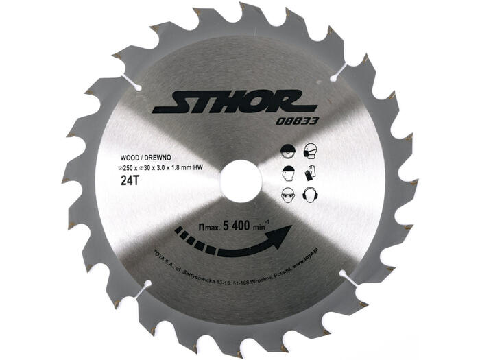 TCT BLADE FOR WOOD D250 T24