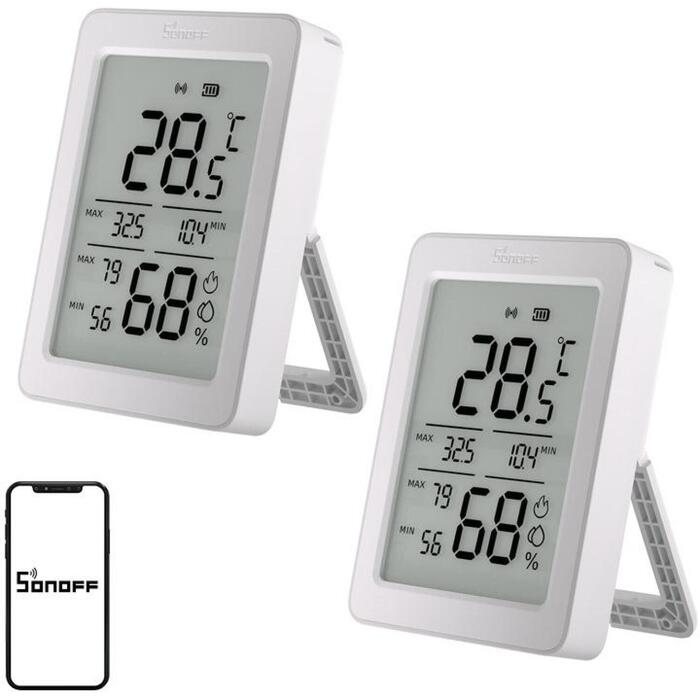 SONOFF SNZB-02DR2 2Pack, temperatūras un mitruma