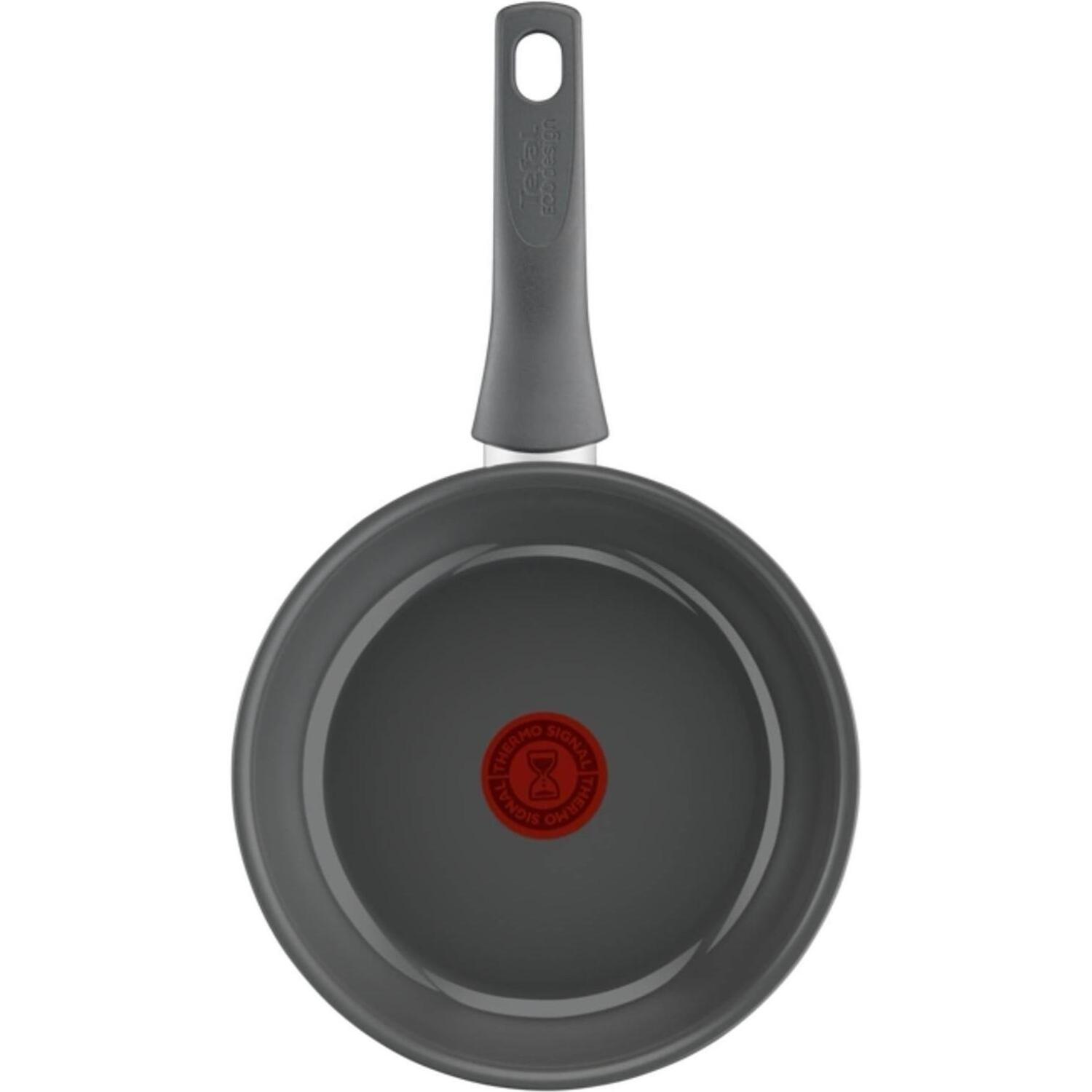 Tefal Сковорода C4260443, 24 см, керамическая, серая, фиксированная ручка, подходит для индукционной плиты (C4260443)