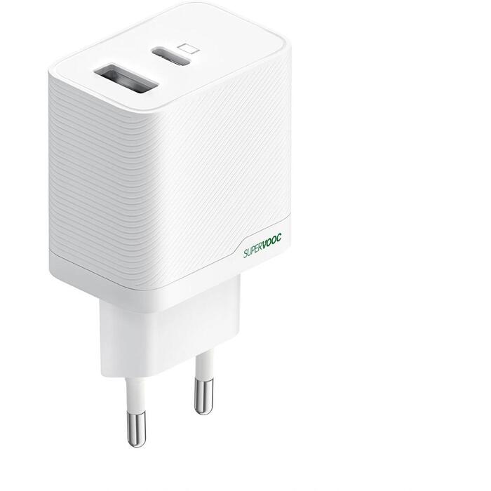 OPPO SUPERVOOC 45W Dual-Port Charger, OSAB4CB4AE