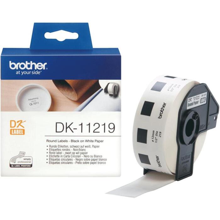 Brother apaļas papīra etiķetes DK-11219, 12