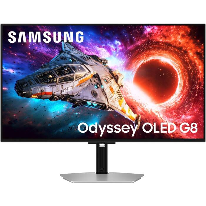 Samsung LS32HG800SUXEN OLED монитор, 32", 3840x2160, 4K, 16:9, 240Гц, 0.03мс, 2xHDMI, USB-C, VESA, регулируемый (LS32HG800SUXEN)