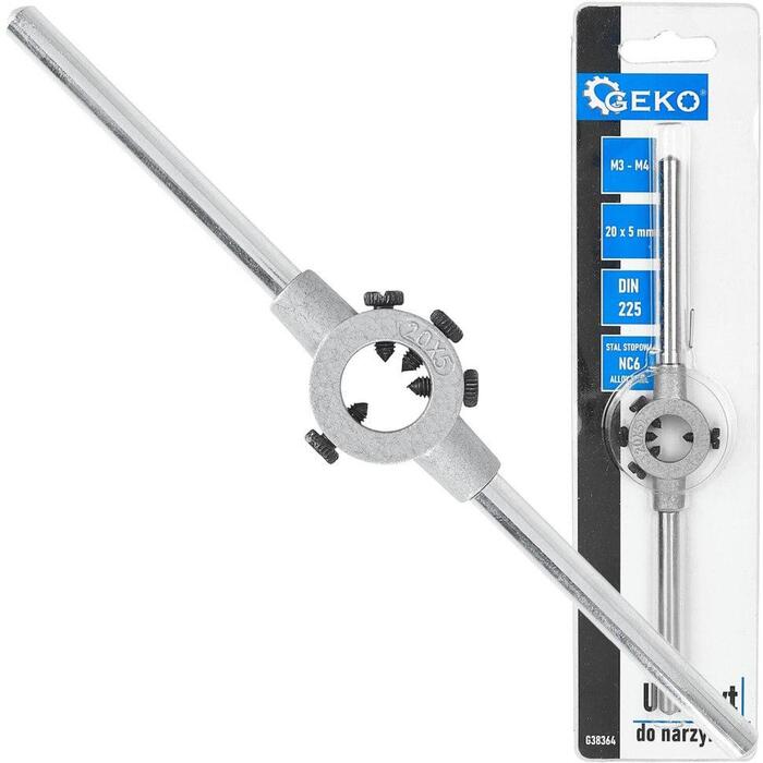 Geko Uchwats narzynku G38364, 20x5mm, M3-M4