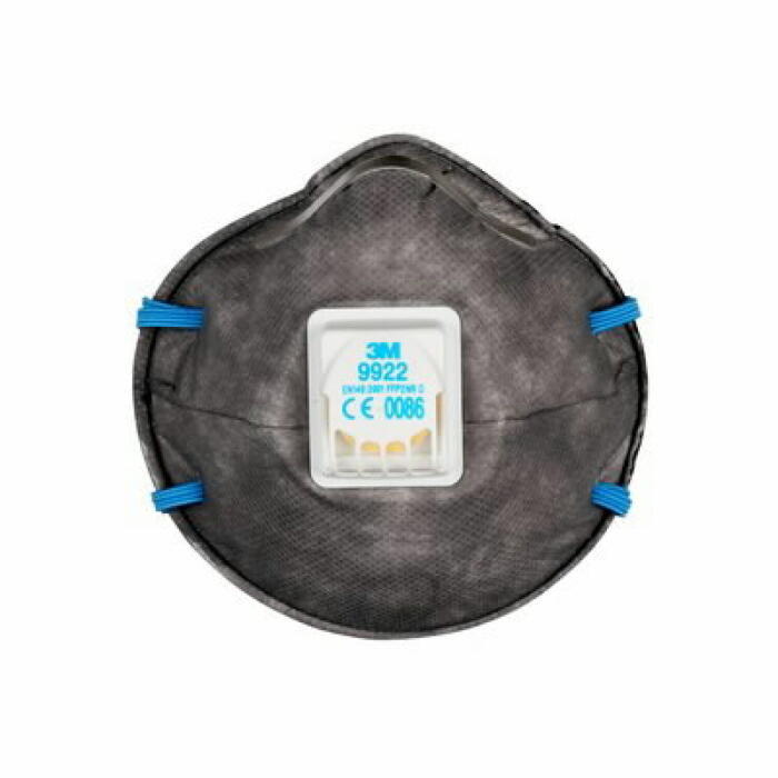 3M Respirators ar vārstu 9922 T9922, 0.03kg, 100 gab. iepakojumā (T9922)