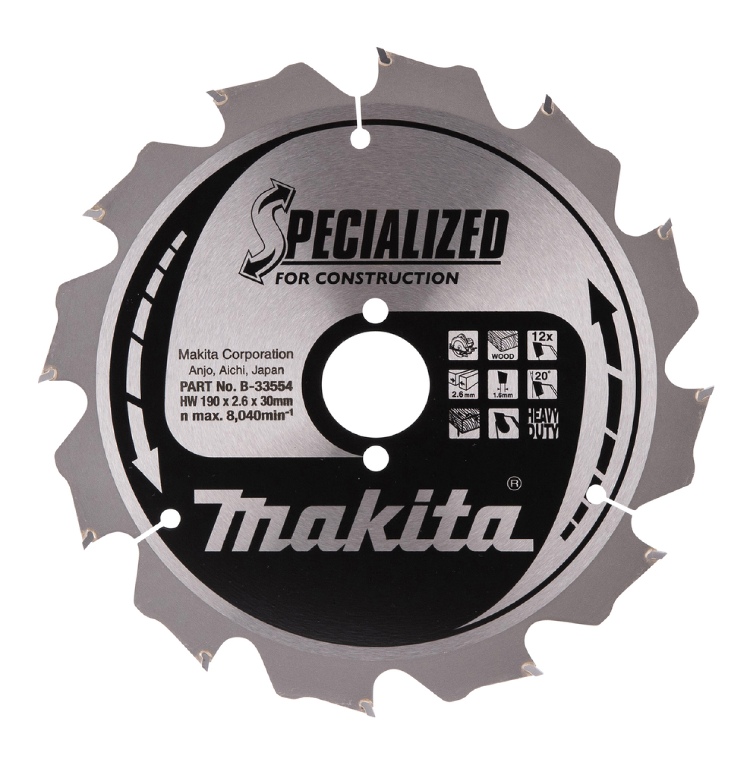 Zāģripa T.C.T. SPECIALIZED MAKITA