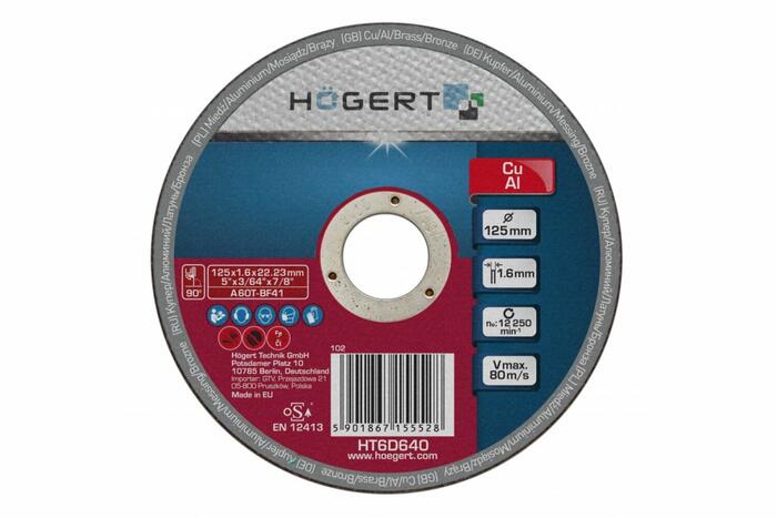 Griešanas disks neferro metāliem, HOGERT, HT6D640