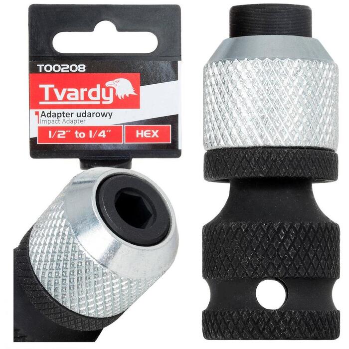 Tvardy Udaradapteris 1/2" uz 1/4" HEX
