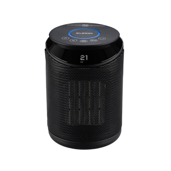 Keramikas ventilatora tipa sildītājs telpai ar