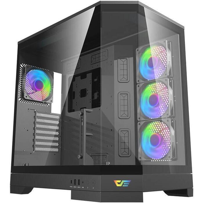 Darkflash DQX90 Black datora korpuss, Big