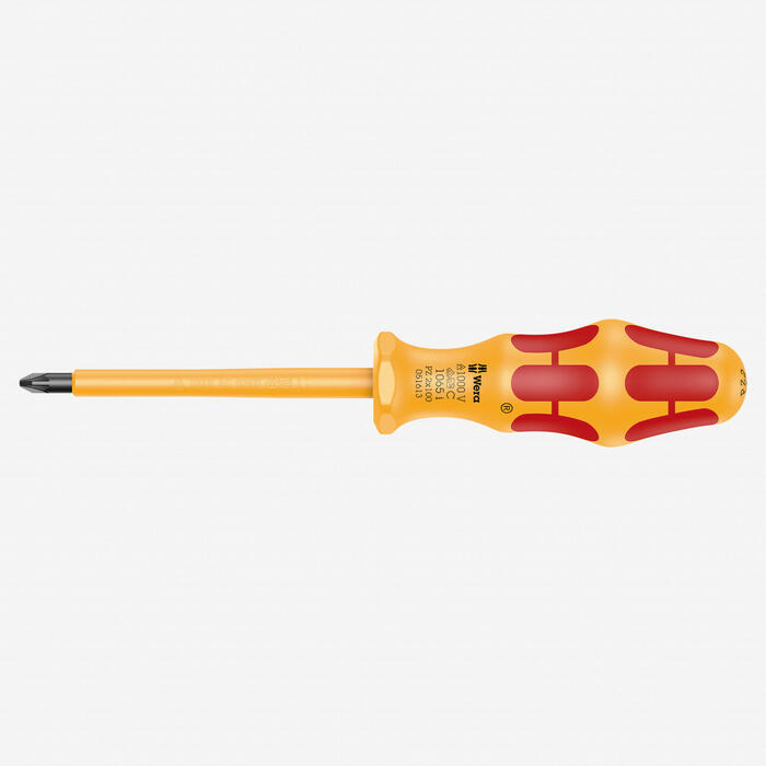 Wera 05051613001, отвертка Pozidriv, #2 x 100mm, 1000В, изолированная, рукоятка Kraftform (05051613001)