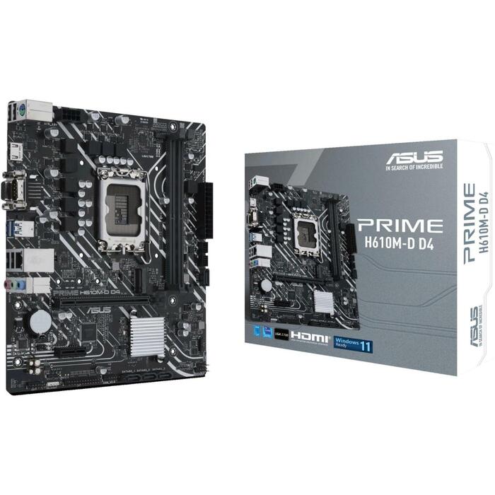 Asus Mātesplate PRIMEH610M-DD4, LGA 1700, DDR4