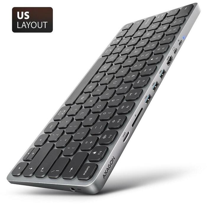 Axagon dokstacija HMC-KB-US USB-C 5Gbps, 9in1
