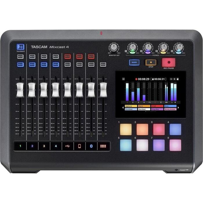 Tascam MIXCAST 4 mikseris, 4 kanāli