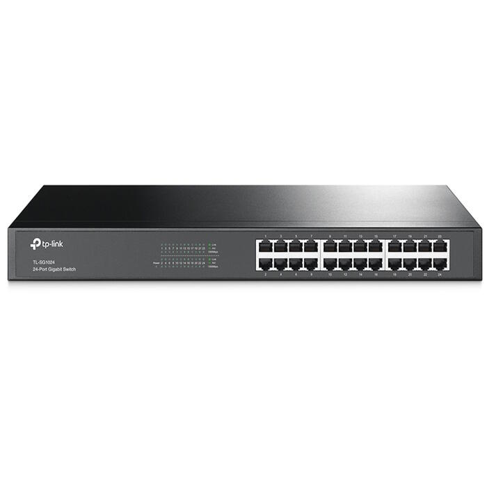 TP-LINK TL-SG1024 rackmount komutators, 24xRJ45, 10/100/1000Mbps