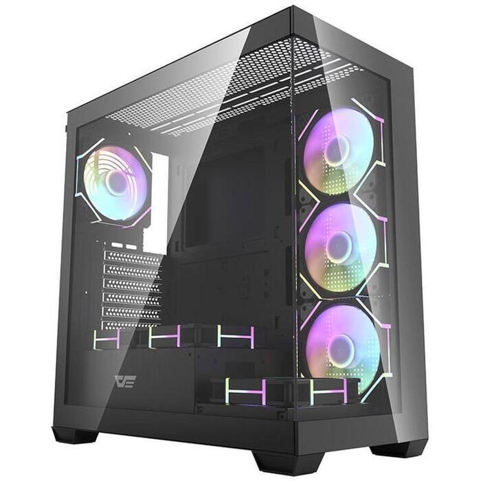 Darkflash DS900 Black + fans, Mid