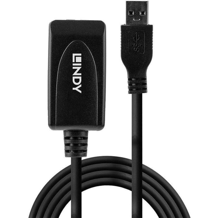 Lindy 43155 Kabeļa pagarinātājs 5m, USB