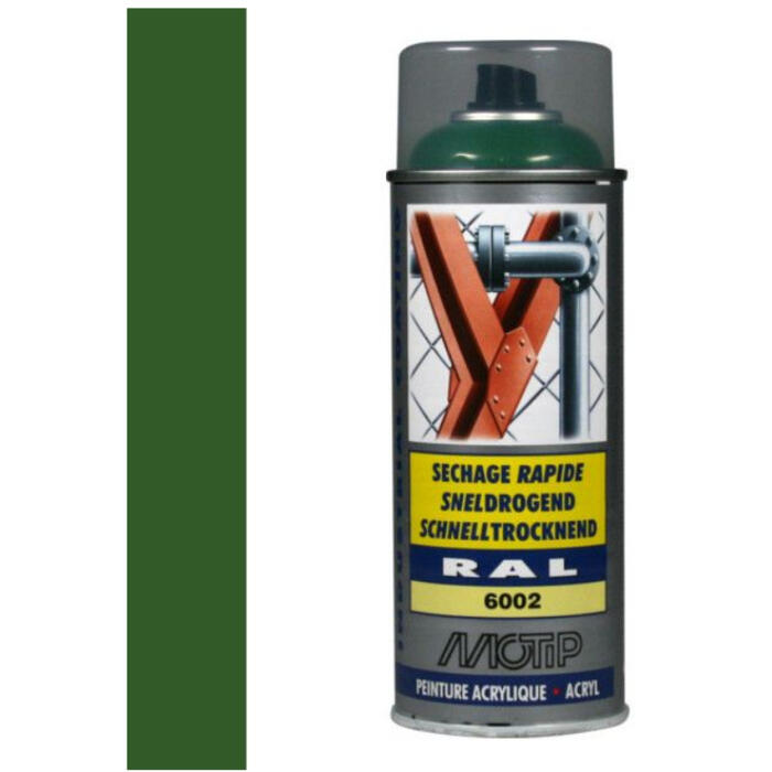 Aerosols RAL 6002 ar spīdumu 400ml, 07121 MOTIP (07121)
