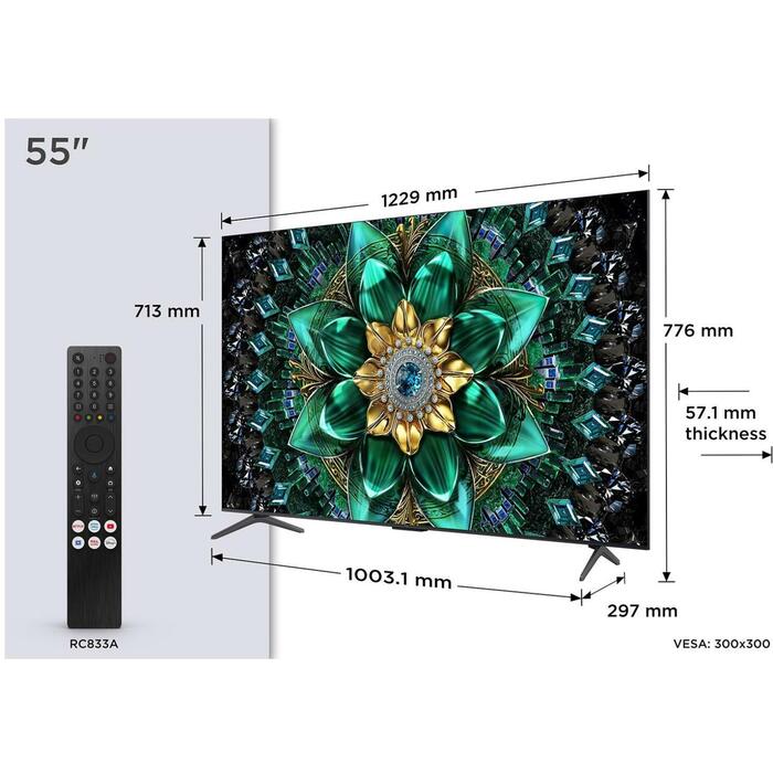 TCL televizors 55Q6C 55" 4K Ultra