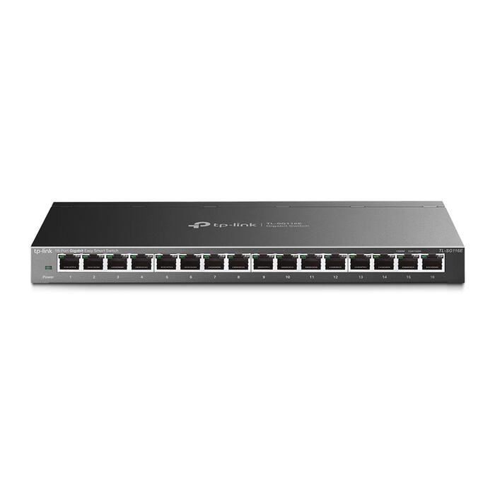 TP-LINK TL-SG116E komutators, 16x10/100/1000Mbps RJ45, 32Gbps