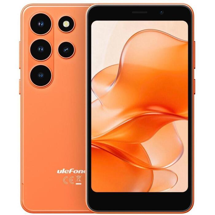 Ulefone смартфон Note 22, 5" LCD 480x854, 3ГБ ОЗУ 32ГБ, 3000мАч, Android 16, 4G, камера 2МП, Cosmic Orange (NOTE 22 3/32GB COSMIC ORANGE)