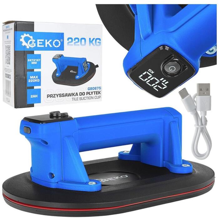 Geko G80675 Akumulatora vakuuma sūkšanas kauss