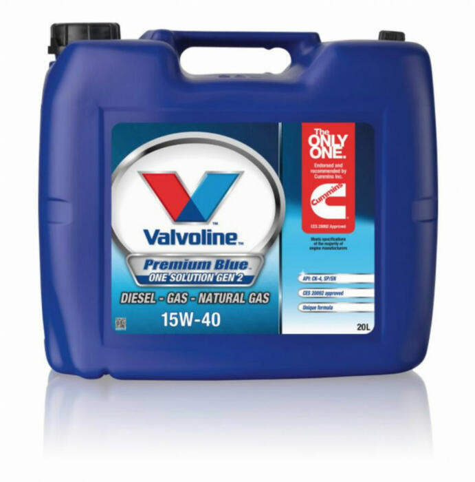 Valvoline Моторное Масло Premium Blue One Sol Gen2 893656, 20L, API SP/SN, 17.42kg, одобрено Cummins CES 20092 (893656)