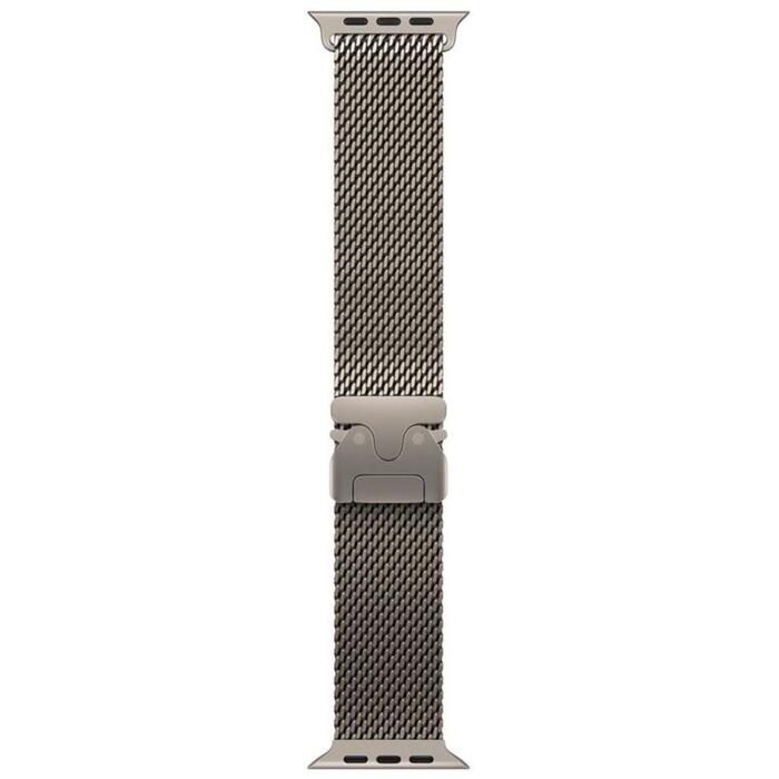 APPLE 49mm Natural Titanium Milanese Loop