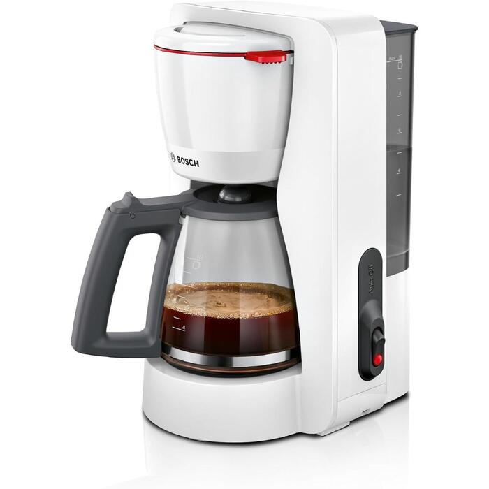 Bosch Кофеварка TKA2M111, 1200 Вт, 1,4 л, 10-15 чашек, с заземлением, съемный водяной бак (TKA2M111)