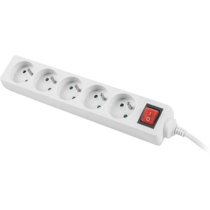 Lanberg pagarinātājs 3m, PS1-05E-0300-W, 5 kontaktligzdas