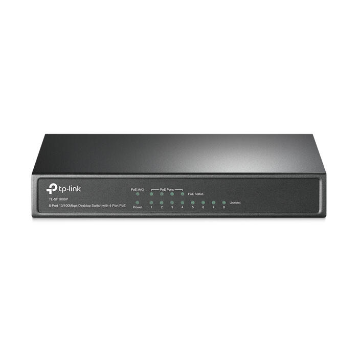 TP-Link TL-SF1008P galda komutators, 8x10/100Mbps, 4xPoE