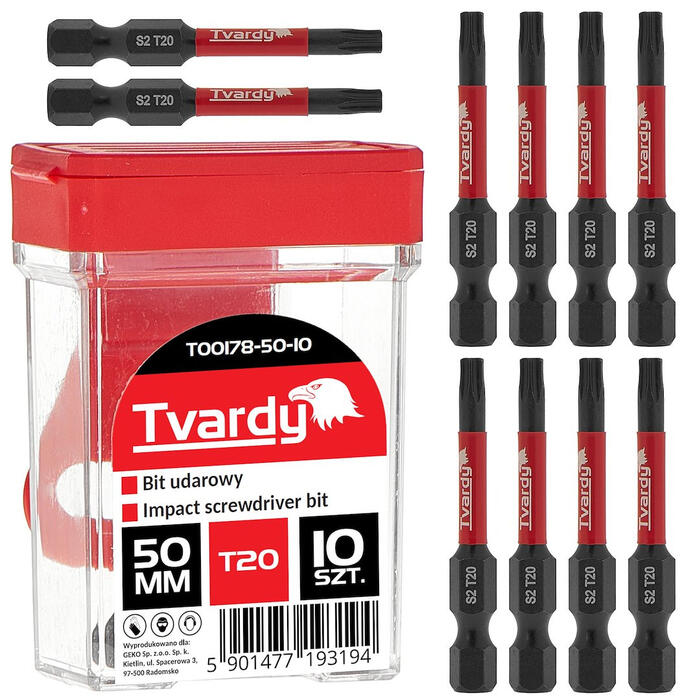 GEKO Ietekmes skrūvgrieža uzgaļi T20 50mm