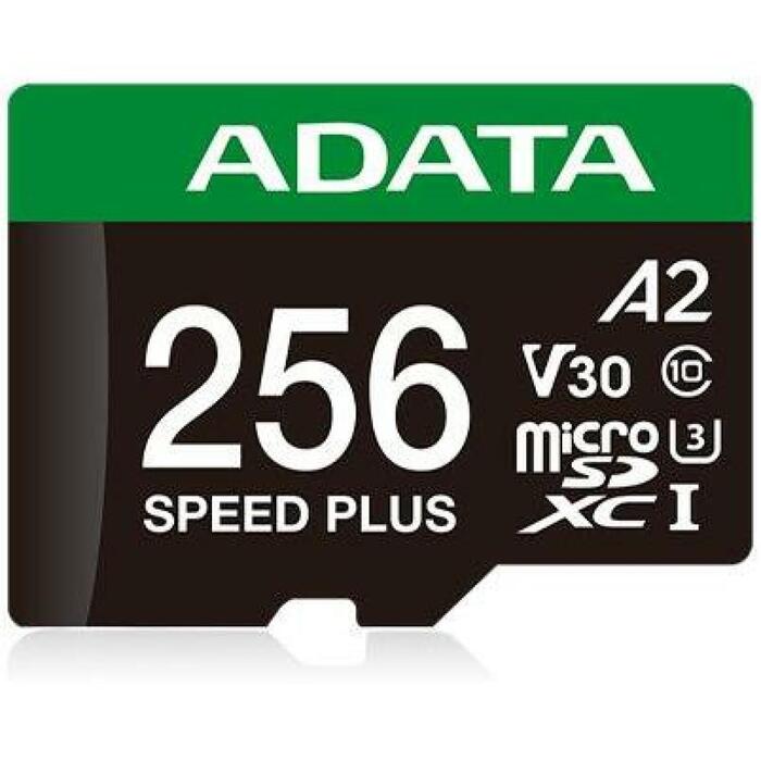 Adata microSDXC UD256GUI3V30A2SP-RA1 256GB, lasīšanas ātrums