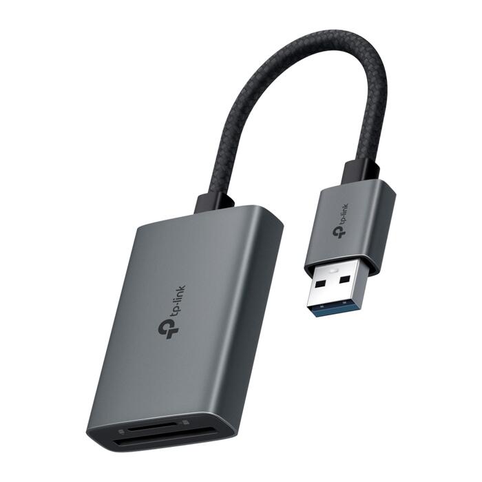 Tp-Link USB 3.0 кардридер UA430, 2x2TB, 5Gbps, UHS-I до 200 MB/s, алюминиевый корпус (UA430)