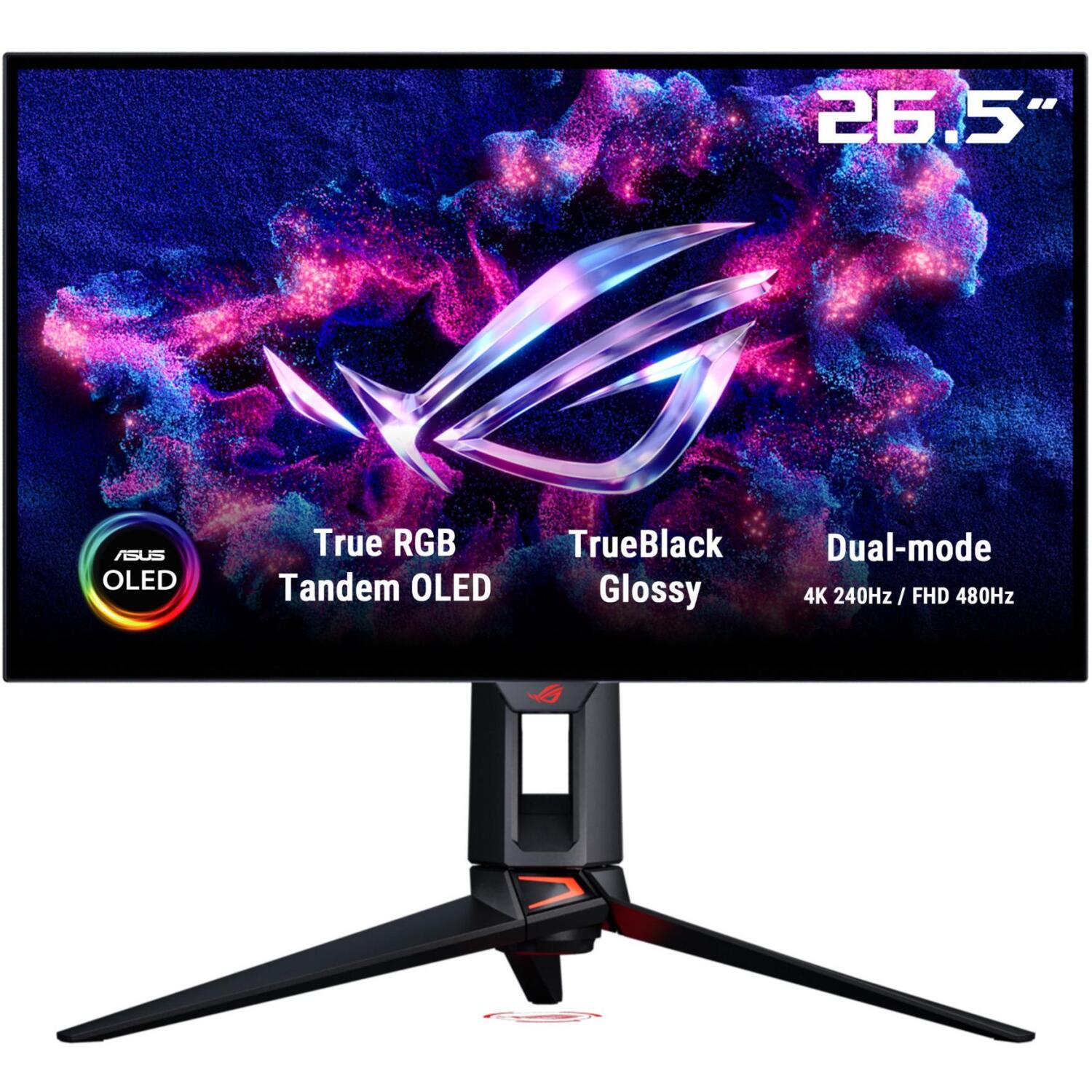 Asus ROG Swift OLED PG27UCWM monitors 90LM0CY1-B01971, 67,3cm, 4K UHD, 240Hz, 0,03ms, QD-OLED, USB-C 90W, HDMI 2.1 (90LM0CY1-B01971)