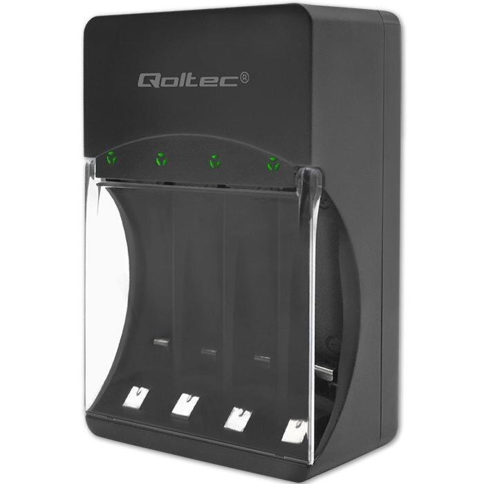 Qoltec akumulatoru lādētājs 50653, Ni-MH Ni-Cd