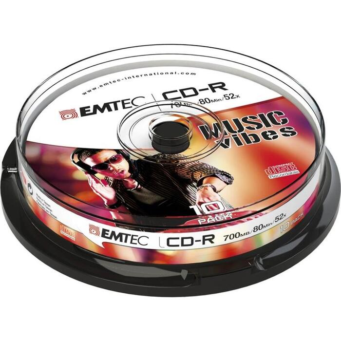 Emtec CD-R 700MB/80MIN 52x Cake Box