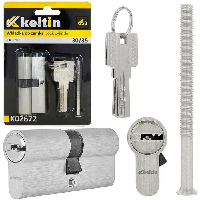 Keltin Slēdzenes cilindrs K02672, 30/30 mm