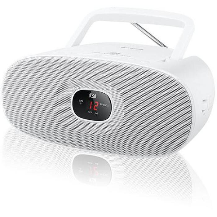 Muse портативный радиo CD-плеер MD-202RDW, AC 230V, FM/MW, LED-дисплей, CD-RW/CD-R/CD-DA, белый (MD-202RDW)