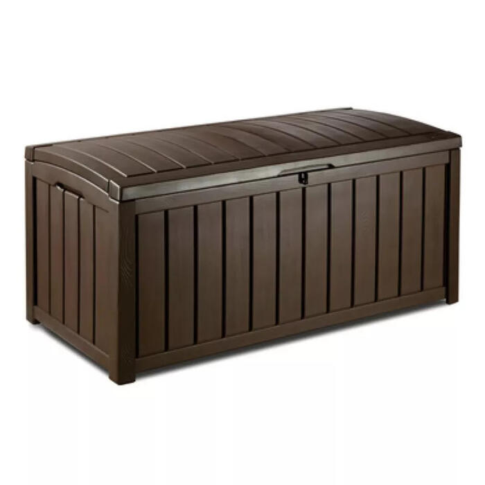 Keter Glenwood Storage Box 390L коричневый, 29193522590, 390L, 128x65x61cm, 13.15kg (29193522590)