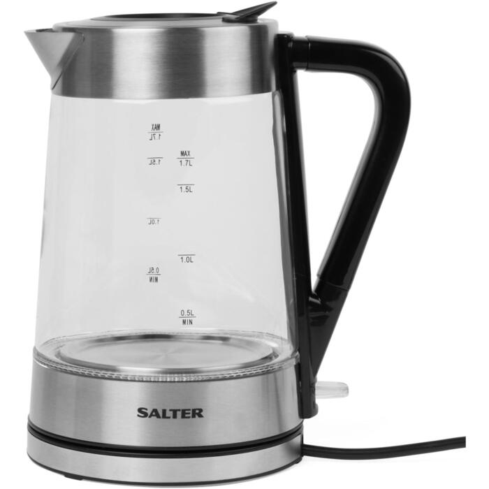 Salter Krāsu mainošā stikla tējkanna EK5078SSFVDE