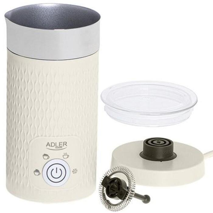 Adler piena putotājs/sildītājs AD 4495, 500 W, 130 ml putošanas jauda, 300 ml sildīšanas jauda, 4 funkcijas (AD 4495)