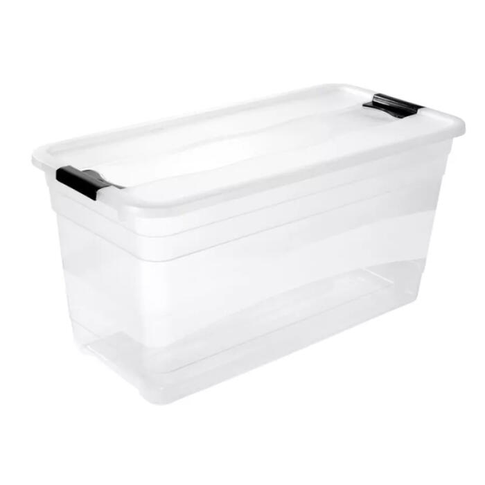 Коробка с крышкой Crystalbox Cornelia 79,5x39,5x40см 83л прозрачная 0610427001 Keeeper (0610427001)