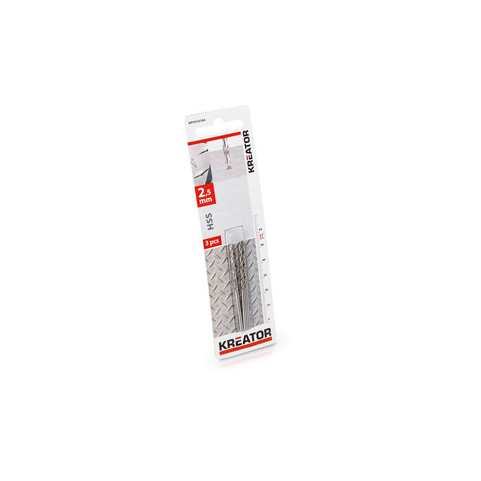 HSS urbis metālam 2.5x57mm (3gab.) KRT010104 KREATOR (KRT010104)
