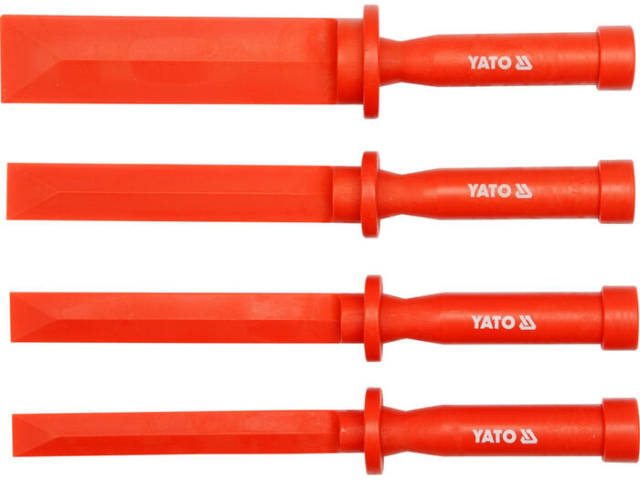 Yato Набор скребков YT-0847, 4 шт, 19 мм, 22 мм, 25 мм, 38 мм, 265 мм, POM, ударопрочный (YT-0847)