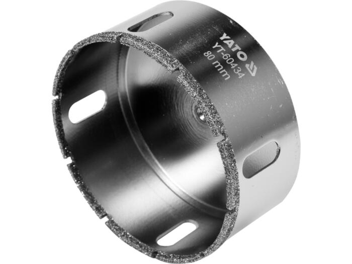 Dimanta kroņurbis flīzēm 80mm YT-60434 YATO (YT-60434)