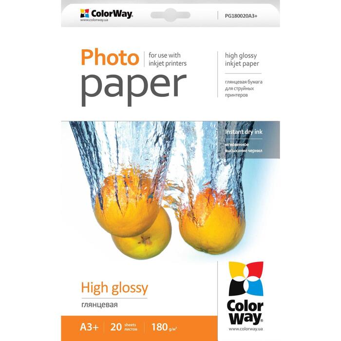 ColorWay fotopapīrs PG180020A3+, A3+, 180 g/m²