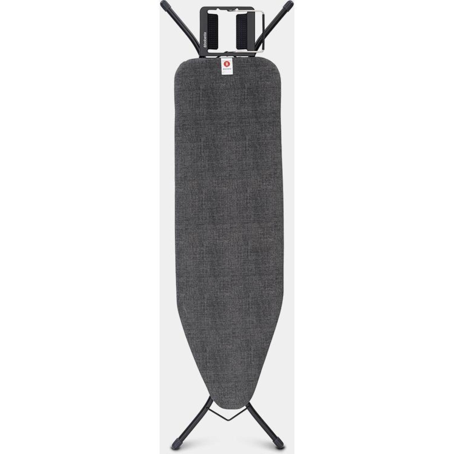 Brabantia gludināmais dēlis 134302, 124x38cm, 69-96cm, tērauda rāmis, kokvilnas pārvalks, tvaika gludekļa paliktnis (134302)